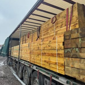 NEW SOFTWOOD SLEEPERS TANALISED 200MM X 100MM X 2.4M