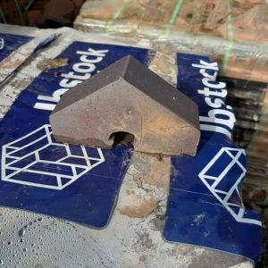 Ibstock Blue Triangular Wall Capping Bricks — New, Large Stock Available