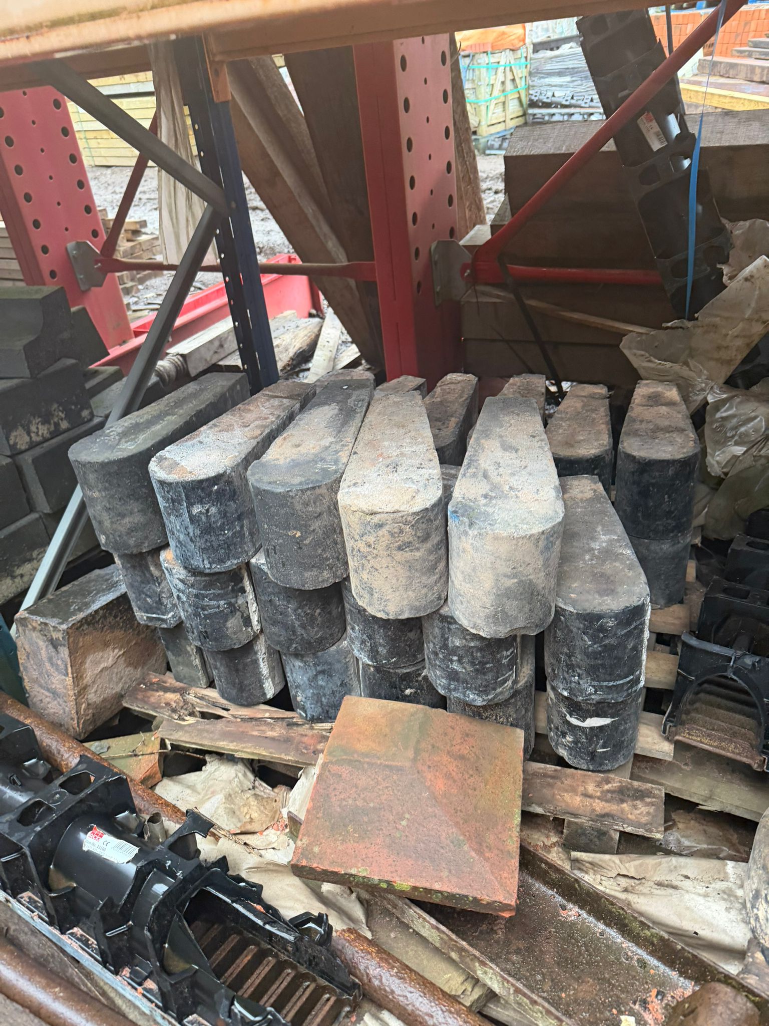 Reclaimed Blue Teardrop Wall Coping – £15 inc VAT - Image 2