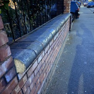 Reclaimed Blue Teardrop Wall Coping – £15 inc VAT