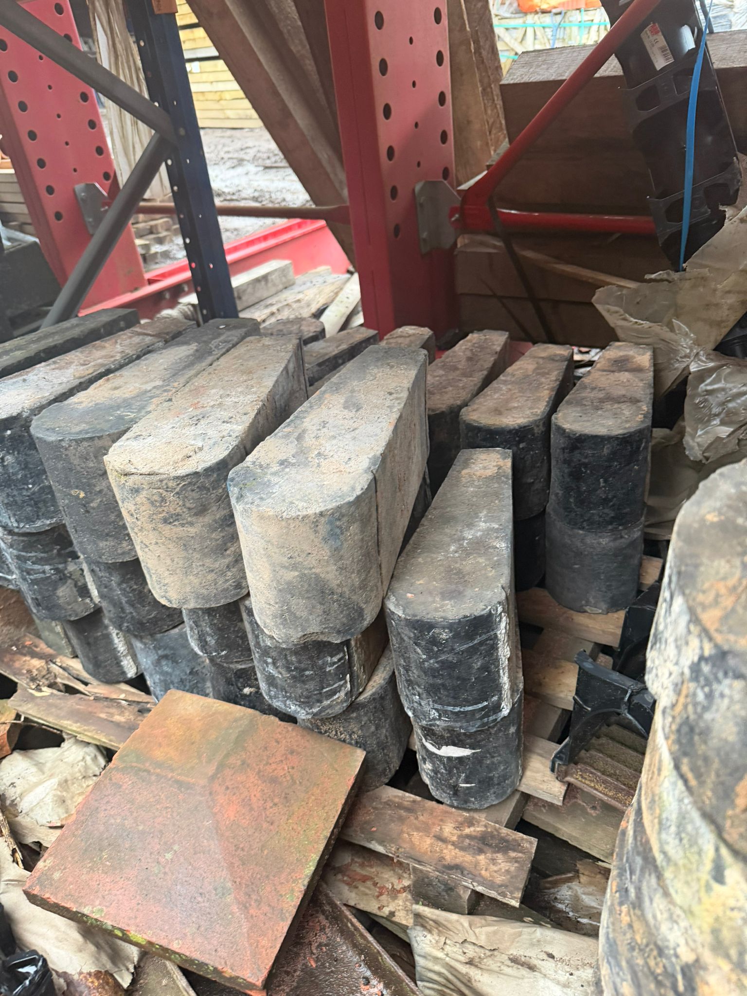 Reclaimed Blue Teardrop Wall Coping – £15 inc VAT - Image 4