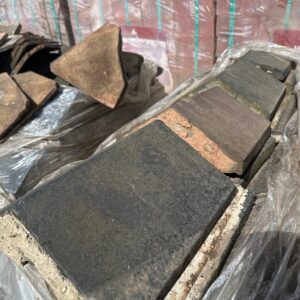 Reclaimed Blue Clay Wall Copings – Saddleback | 300mm Wide