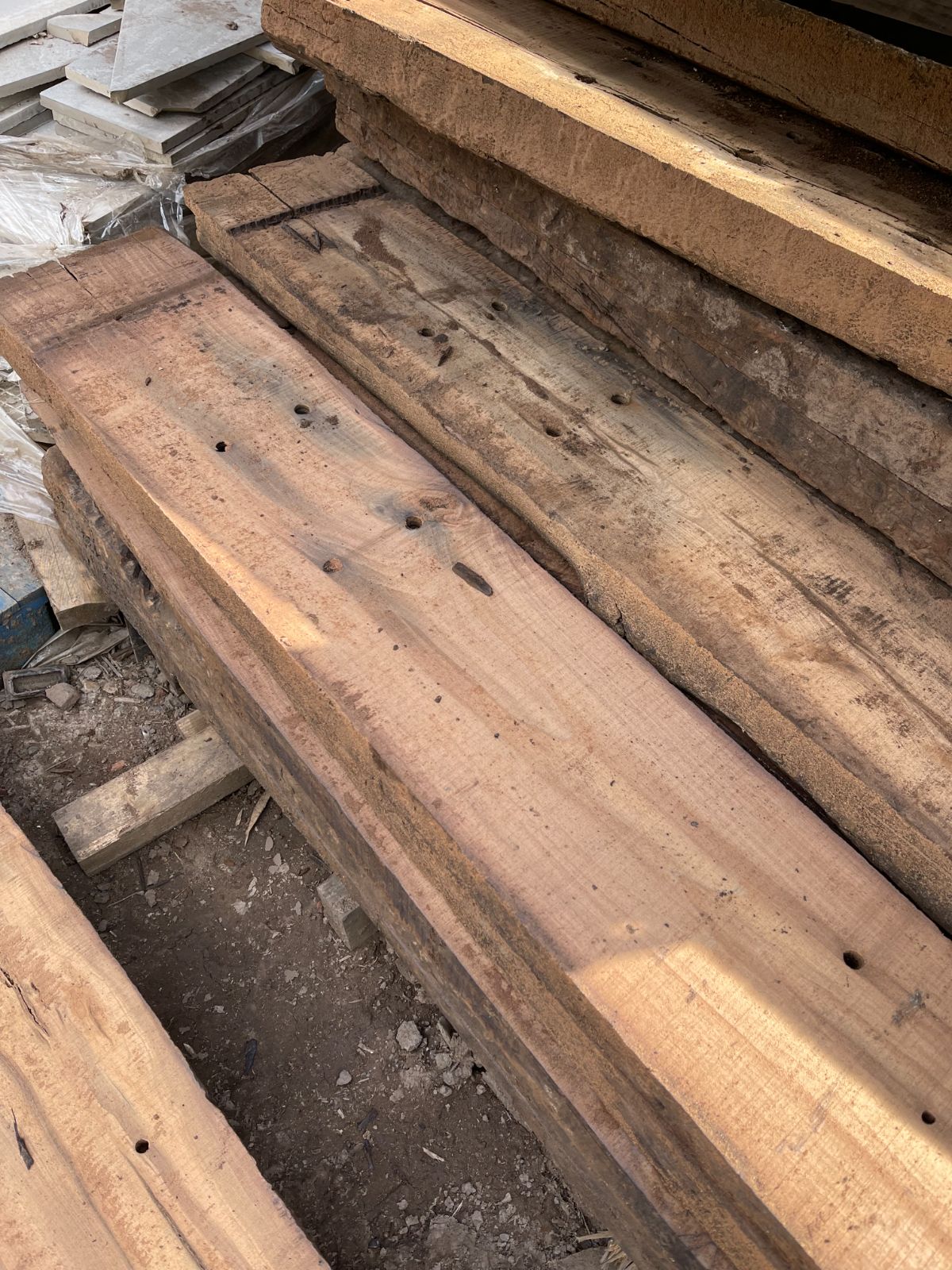 Reclaimed Sleepers 250x75x2.6 Cut To Order | Whitford Reclamation