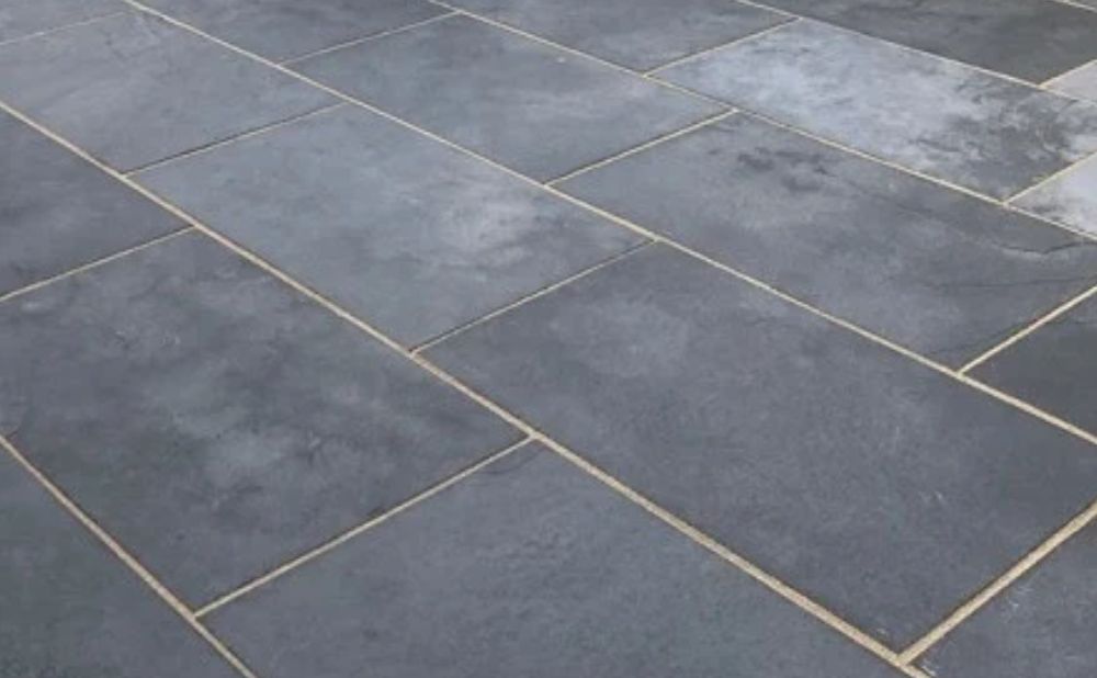 Sandstone Paving Black Calibrated 22mm 900x600 Reclaimed