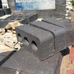New Blue Single Bullnose Dragfaced Bricks Blue – 65mm | Whitford Reclamation