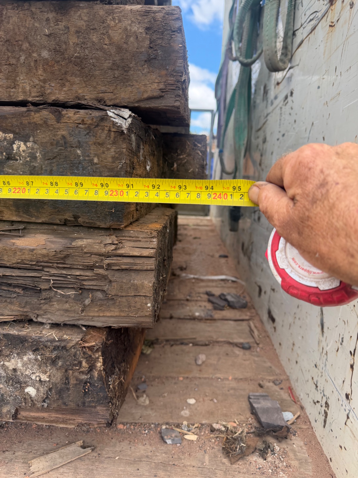 Reclaimed Larch English Sleepers – Quality Salvaged Timber Worcestershire - Image 4