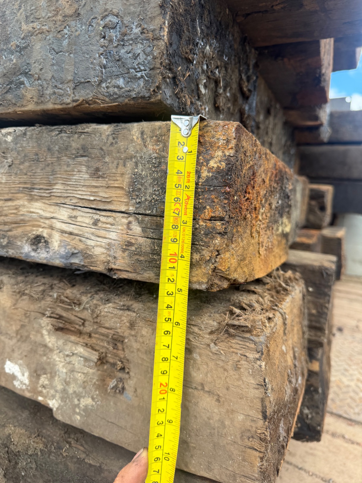 Reclaimed Larch English Sleepers – Quality Salvaged Timber Worcestershire - Image 7