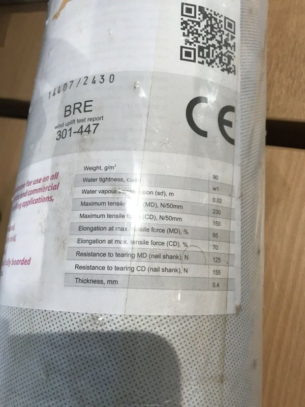 ROOFING BREATHABLE MEMBRANE 50M ROLLS - Image 7